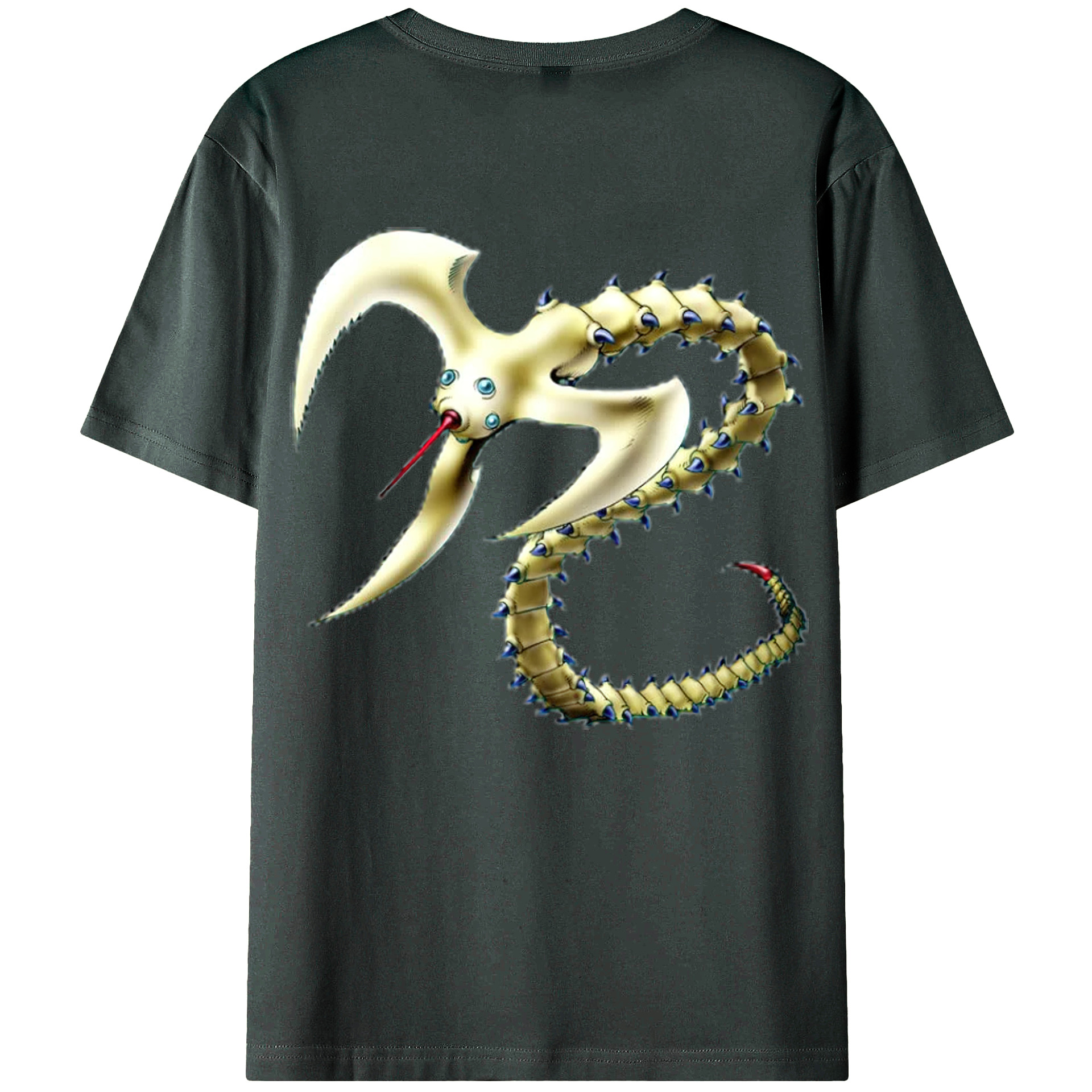 （画像用） 遊☆戯☆王 Yu-Gi-Oh! 綿100％ メンズ半袖Tシャツ（バックプリント） 通気性